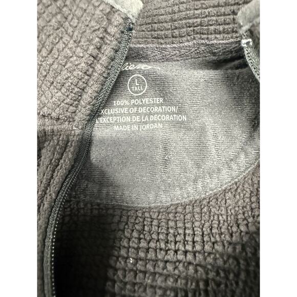 Eddie Bauer Womens 1/4 Zip Pullover Size Large Tall Waffle Fleece Mock Neck - Picture 5 of 5